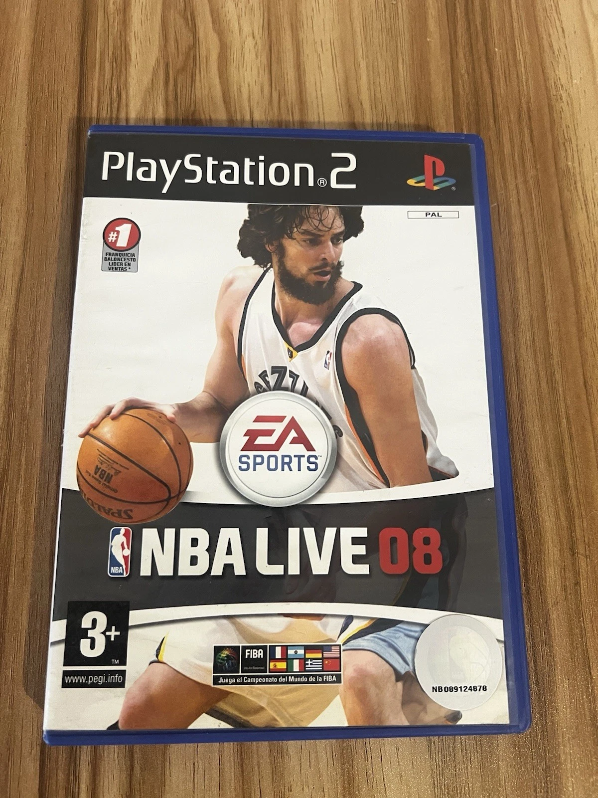 Portada de NBA Live '08 · PAL España