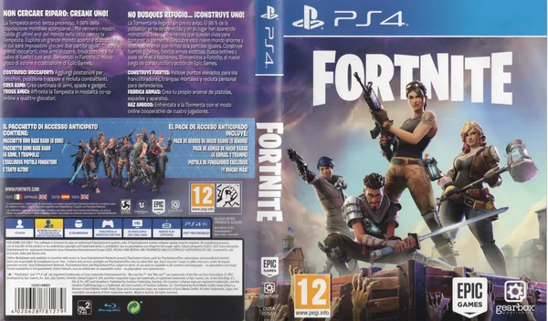 Carátula completa de Fortnite · PAL España