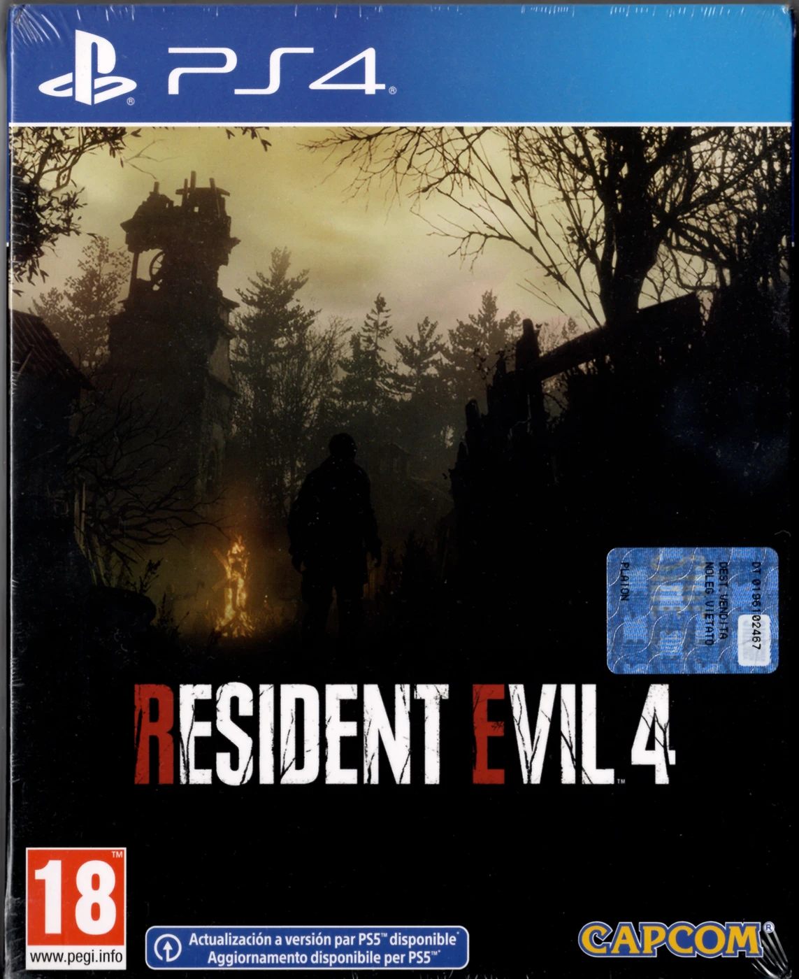Portada de Resident Evil 4 Remake Steelbook para PS4 (ES)